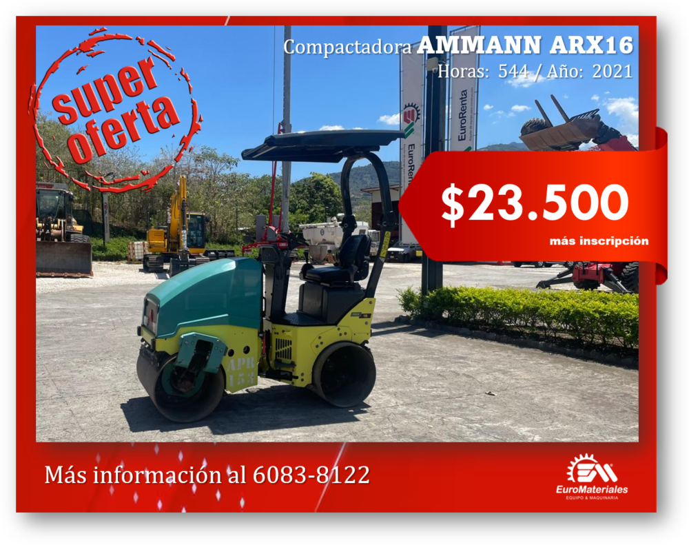 Compactadora AMMANN ARX16, USADO - Imagen 6