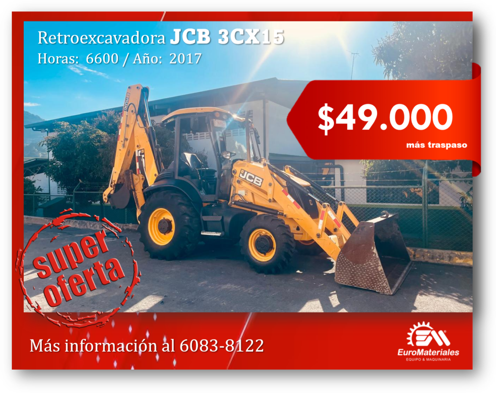 Retroexcavadora JCB 3CX15, USADO - Imagen 10