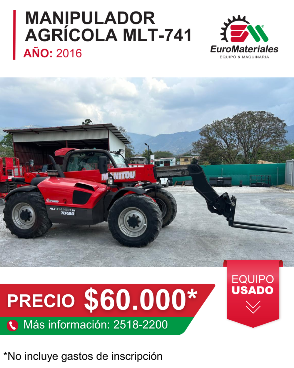 Manipulador agrícola Manitou MLT-741