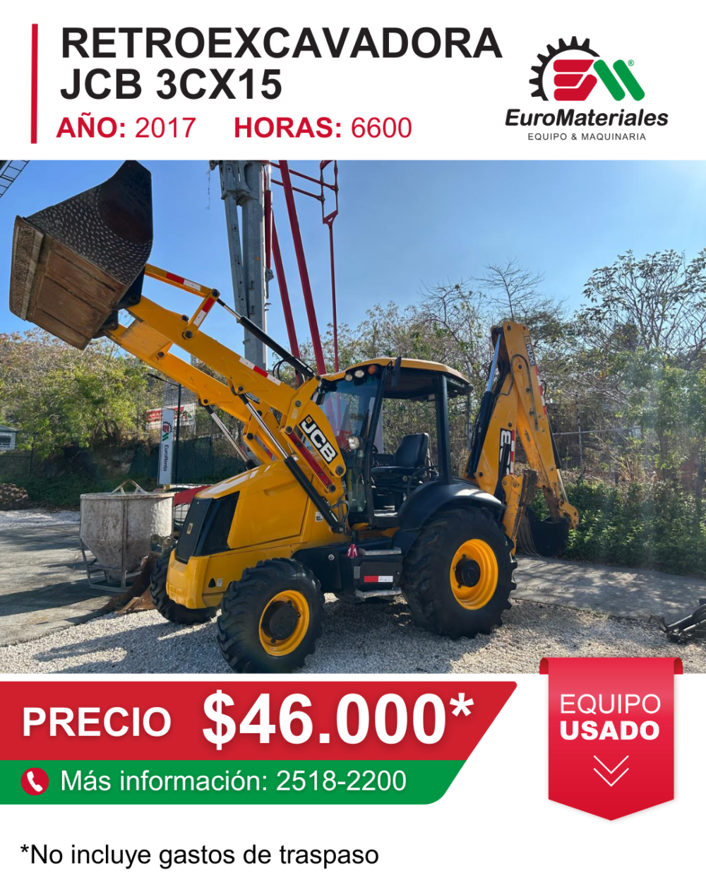 Retroexcavadora JCB 3CX15