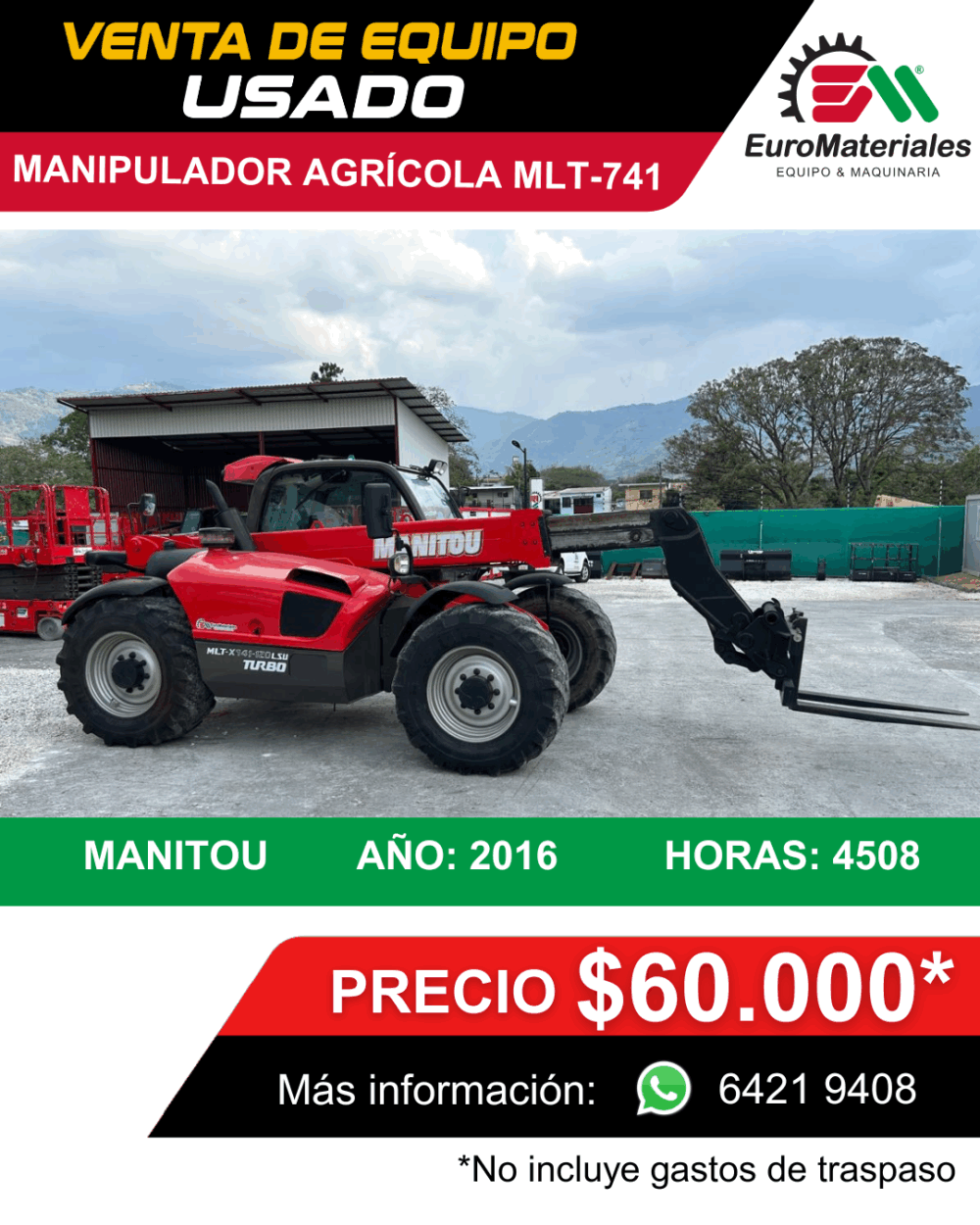 Manipulador agrícola MLT-741