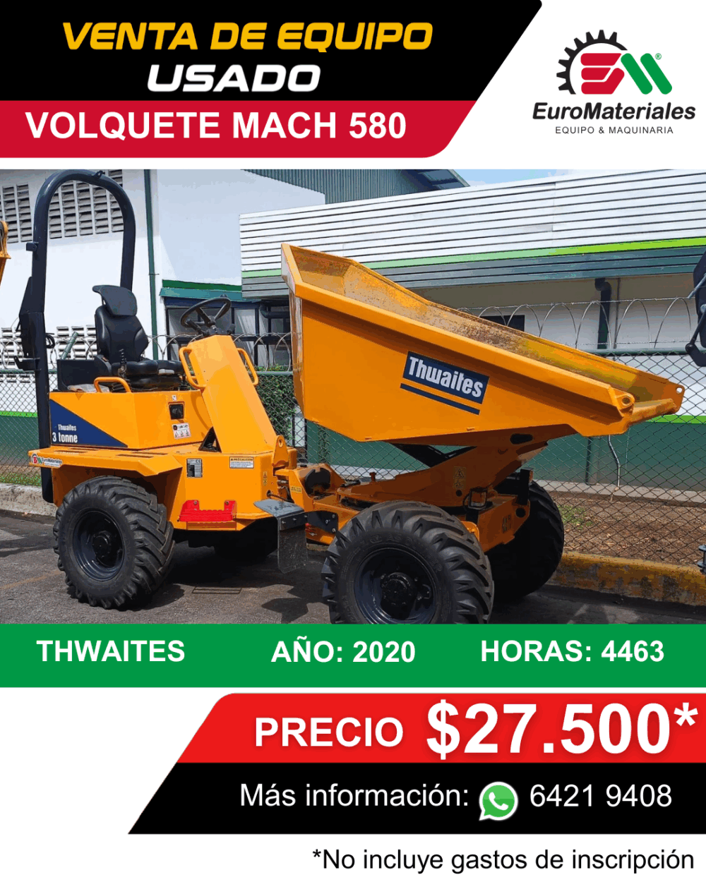 Volquete Mach 580