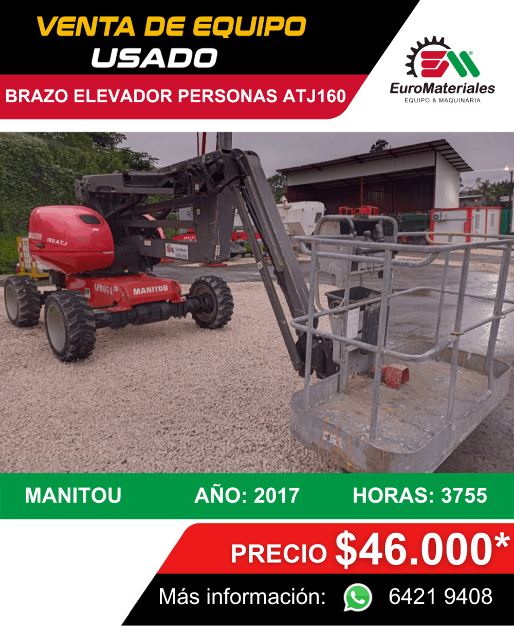 Brazo elevador personas ATJ160