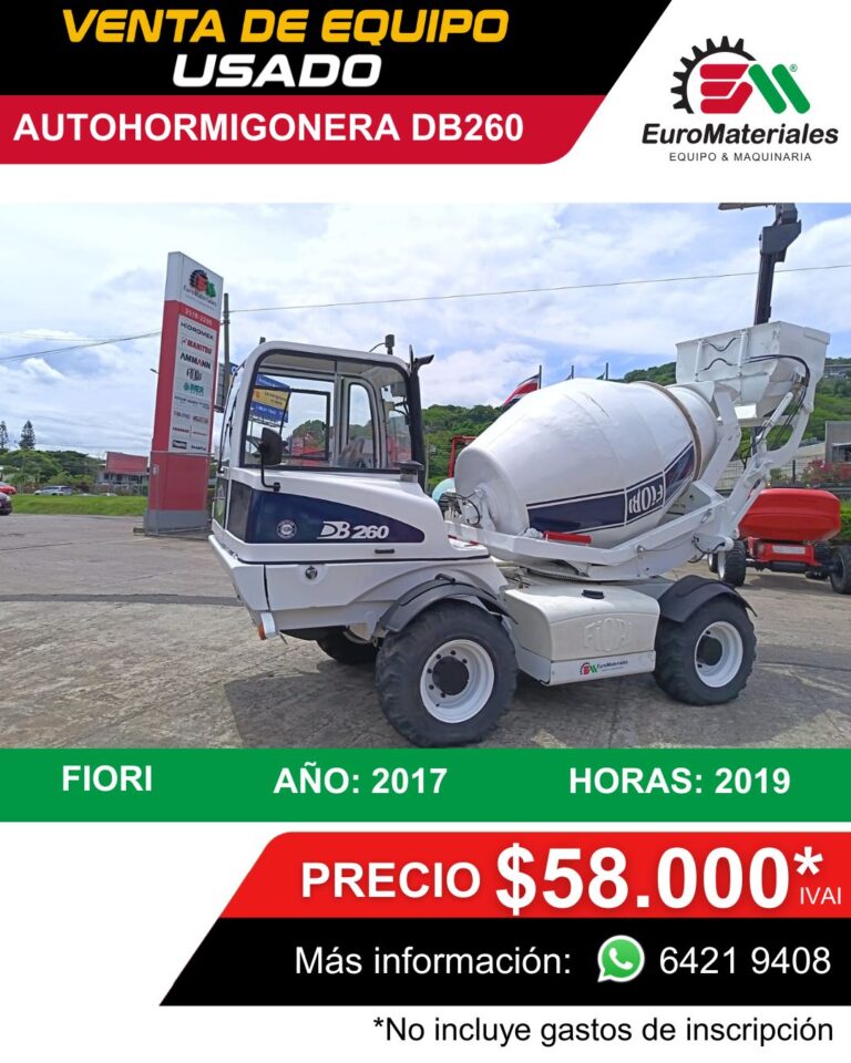AUTOHORMIGONERA DB260 MARCA FIORI USADA