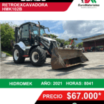 Retroexcavadora modelo HMK102B HIDROMEK