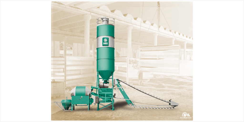 Planta para concreto de brazo rascante ORU BTK1500P