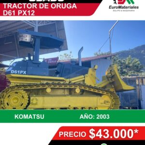Tractor de orugas KOMATSU D61 PX12 Año 2003