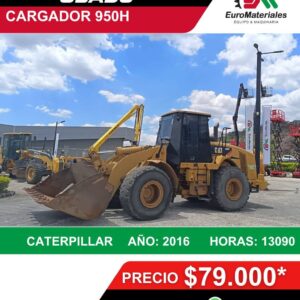 Cargador Caterpillar 950H Año 2016