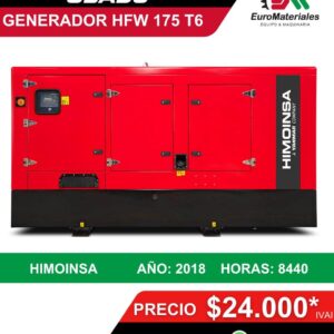 Generador eléctrico HFW-175 T6 Año 2018