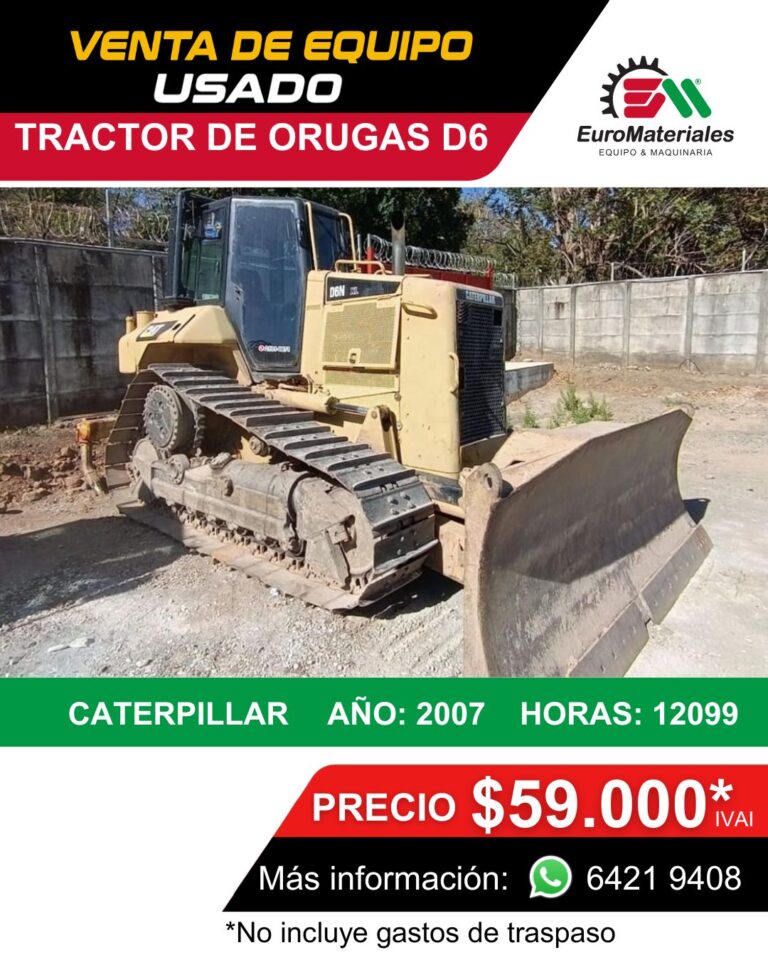 TRACTOR DE ORUGAS USADO CAT USADO 2007