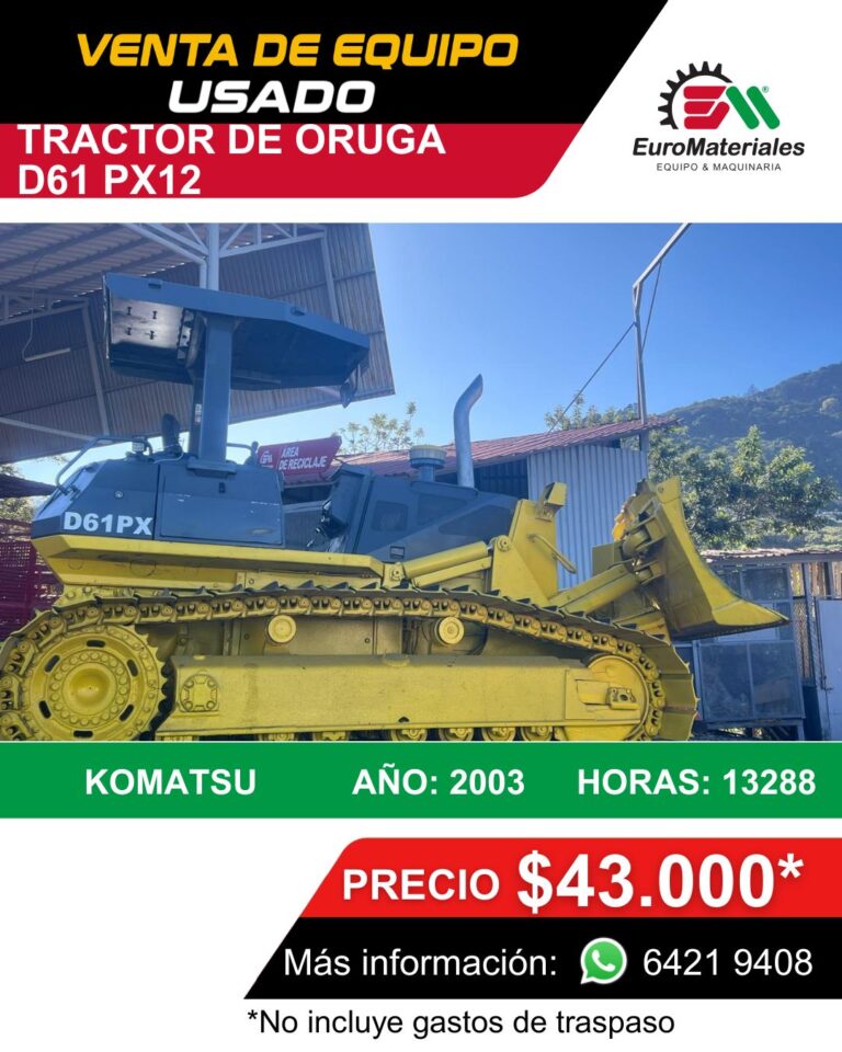 TRACTOR ORUGA USADO KOMATSU 2003