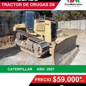 TRACTOR DE ORUGAS USADO CAT D6