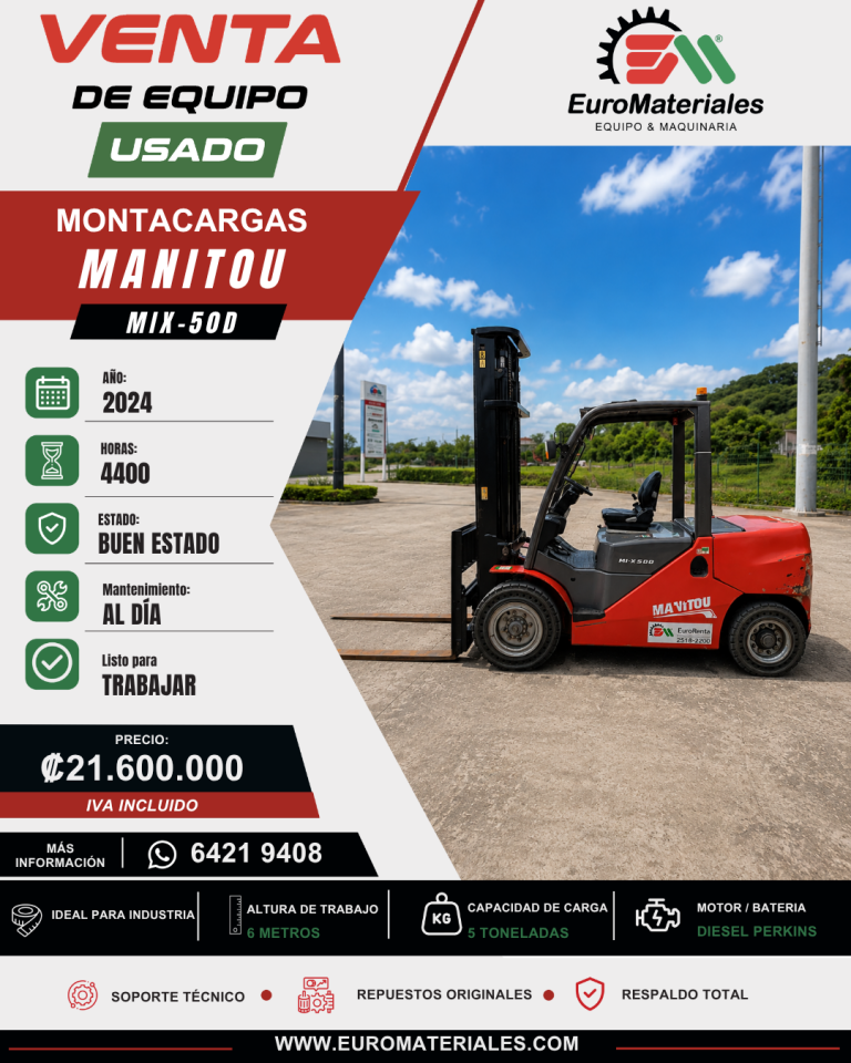 MONTACARGAS MANITOU USADO 2024