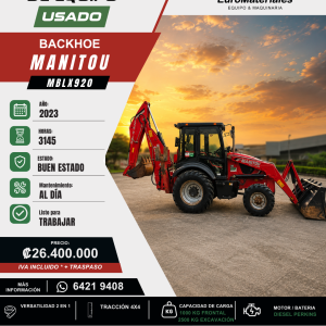 RETROEXCAVADORA MANITOU USADA
