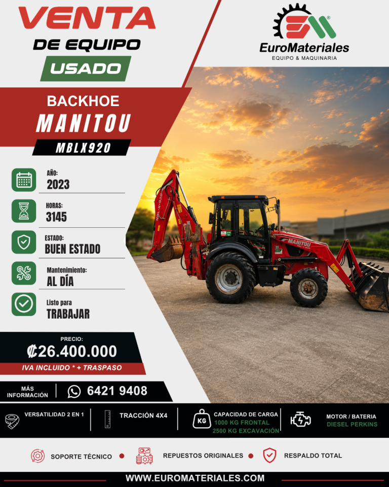 RETROEXCAVADORA MANITOU USADA