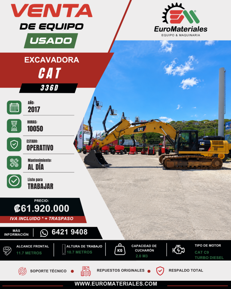 EXCAVADORA CAT USADA