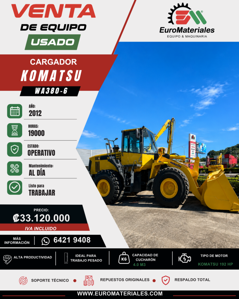 CARGADOR USADO KOMATSU