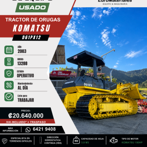 TRACTOR DE ORUGAS USADO KOMATSU