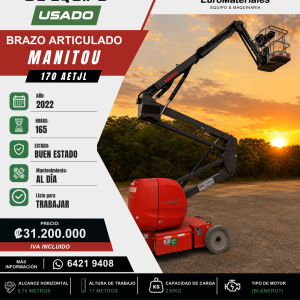 BRAZO ARTICULADO USADO MANITOU 2022