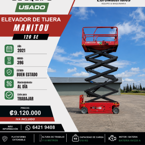 ELEVADOR DE TIJERA MANITOU USADO 2021