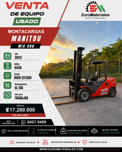 MONTACARGAS USADO MANITOU 2022
