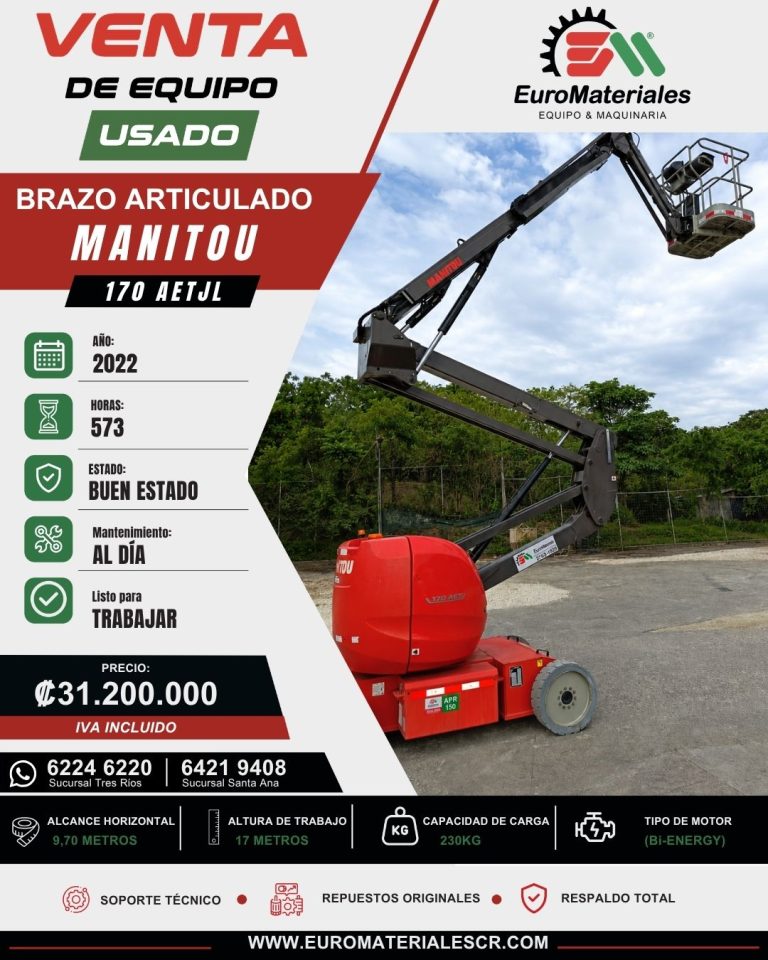 BRAZO ARTICULADO 170 AETJL USADO AÑO 2022