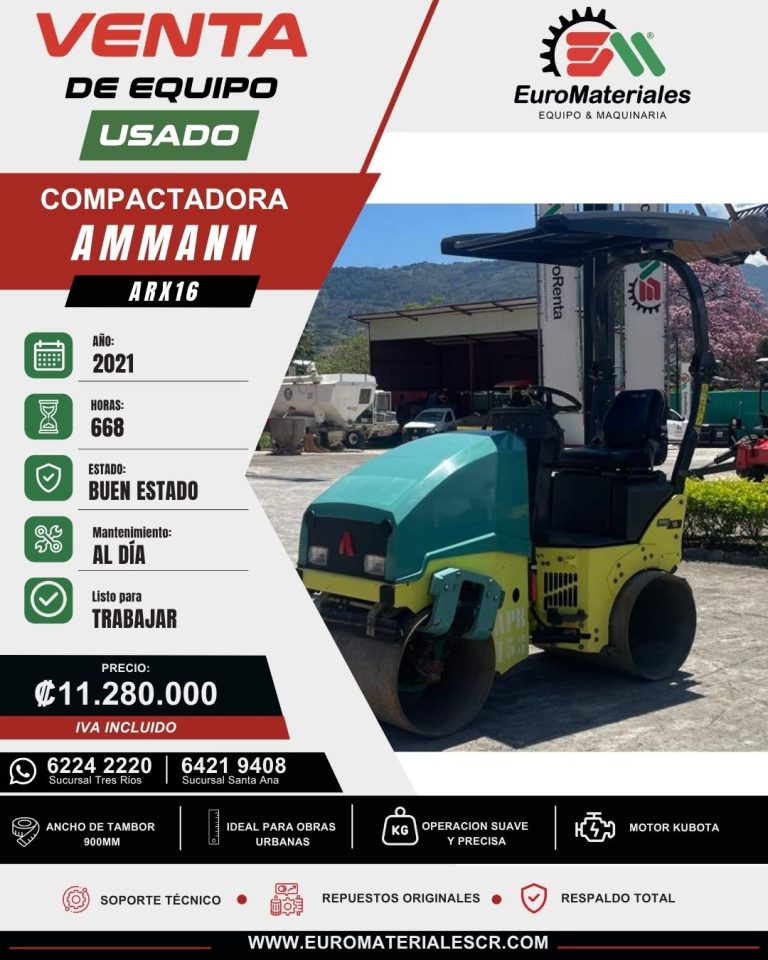 COMPACTADORA ARX16 AMMANN USADA AÑO 2021