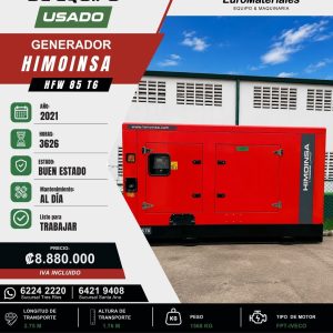 GENERADOR HFW 85T6 HIMOINSA USADO