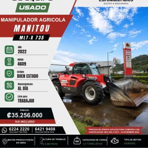 MANIPULADOR AGRICOLA MLT-X735 USADO MANITOU