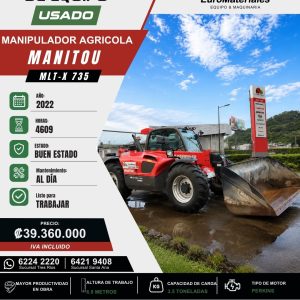 MANIPULADOR AGRICOLA MLTX735 MANITOU USADO AÑO 2022
