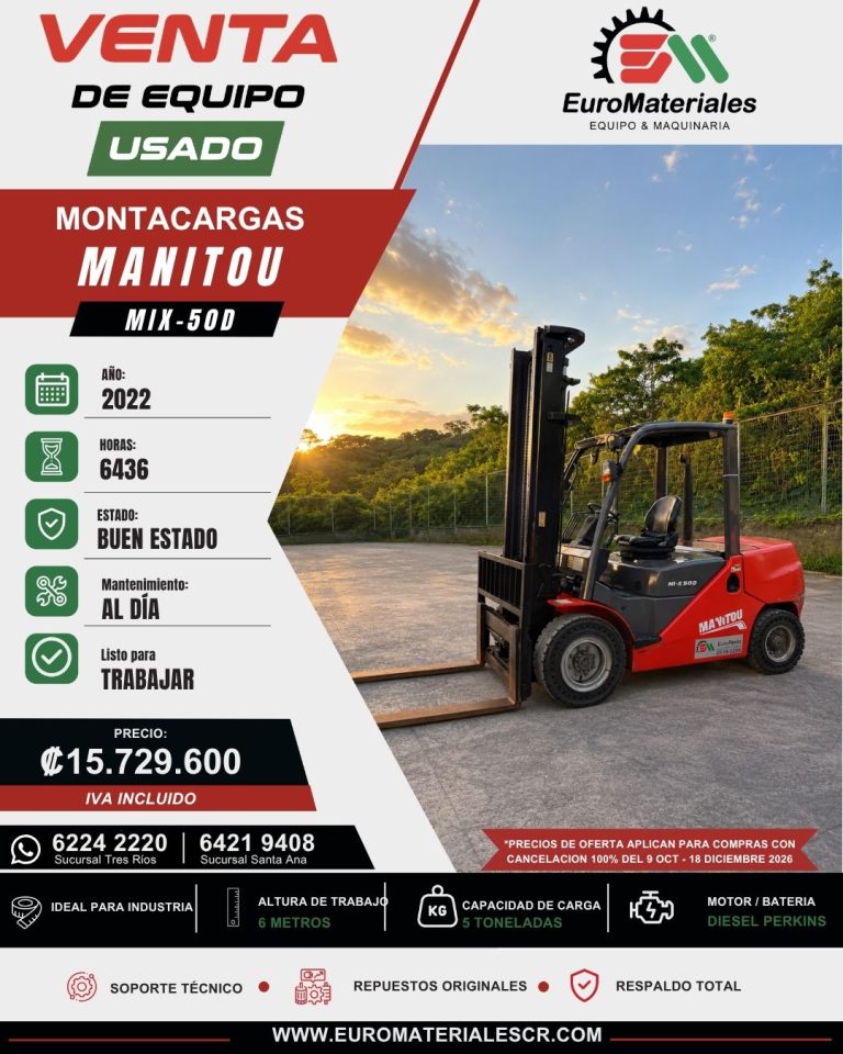 MONTACARGAS MIX-50D USADO MANITOU