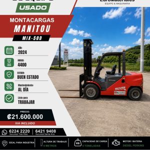 MONTACARGAS MIX50D MANITOU USADO AÑO 2024