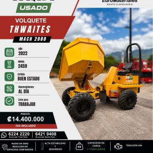 VOLQUETE MACH2080 THWAITES USADO AÑO 2022