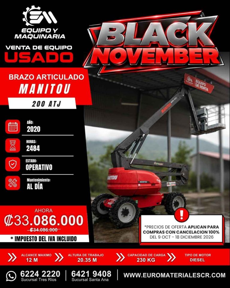 BRAZO ARTICULADO MANITOU 200 ATJ AÑO 2020