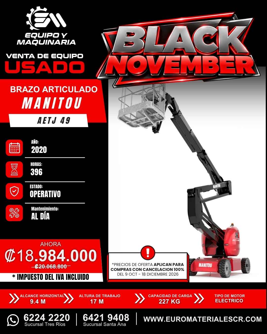BRAZO ARTICULADO MANITOU AETJ 49