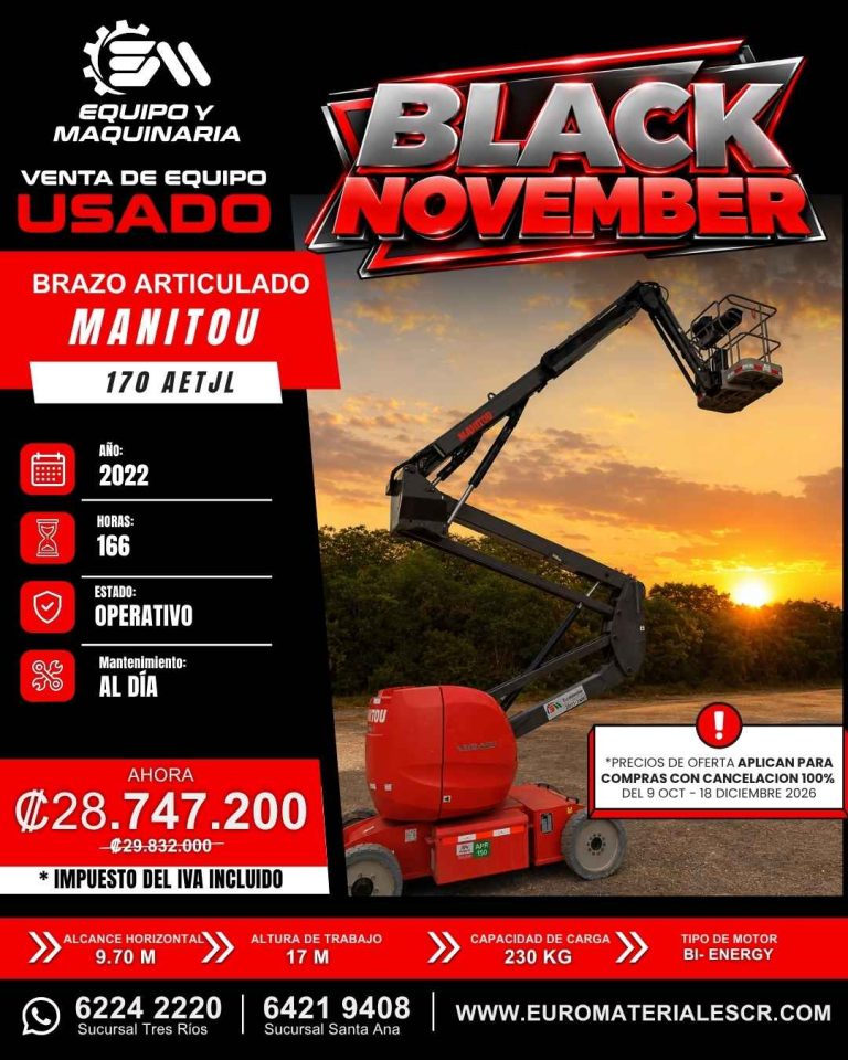 BRAZO ARTICULADO USADO MANITOU 170 AETJL 2022