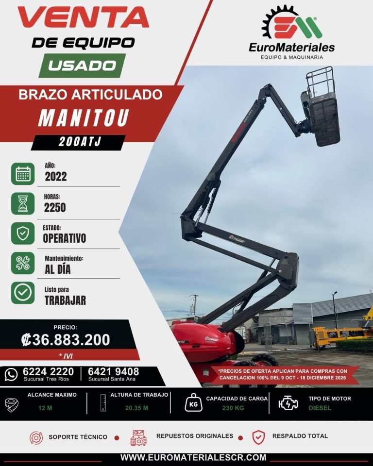 BRAZO ARTICULADO 200 ATJ MANITOU USADO 2022