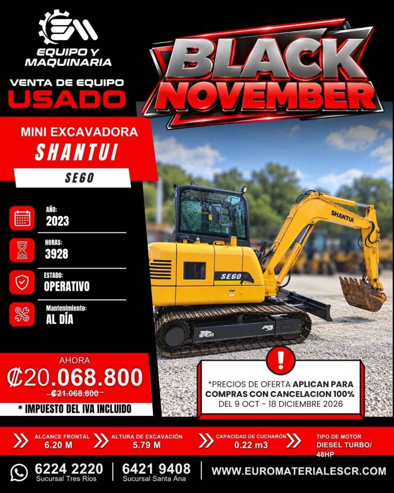 MINIEXCAVADORA SHANTUI SE60 AÑO 2023