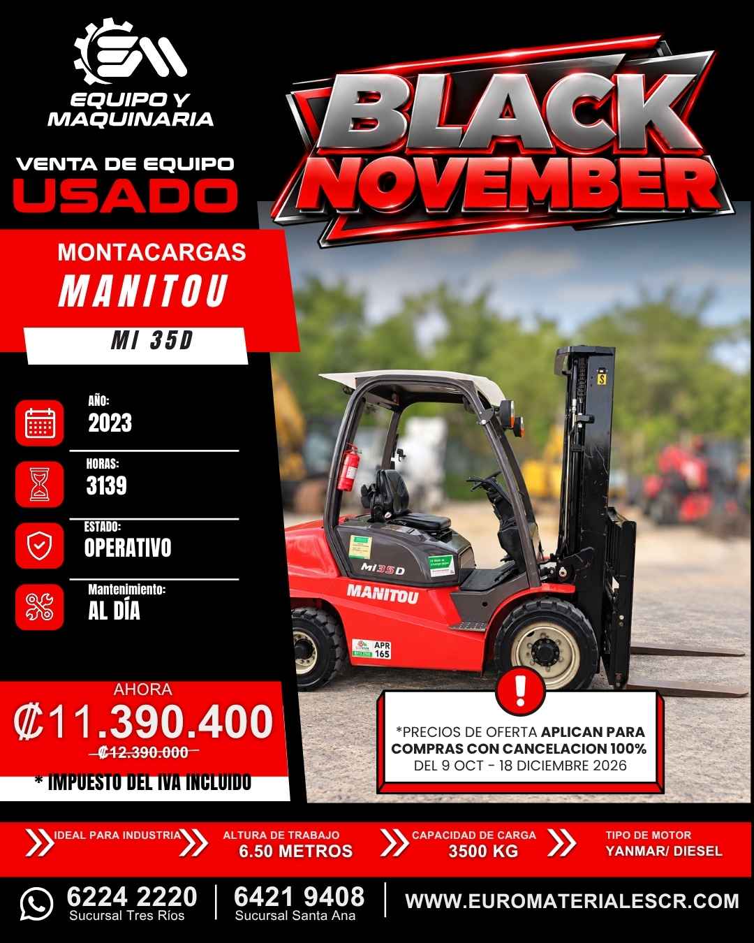 MONTACARGAS MANITOU M X 50 -4