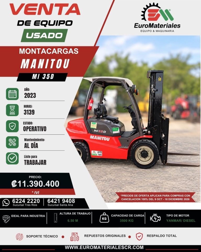 MONTACARGAS MI35 D MANITOU USADO 2023